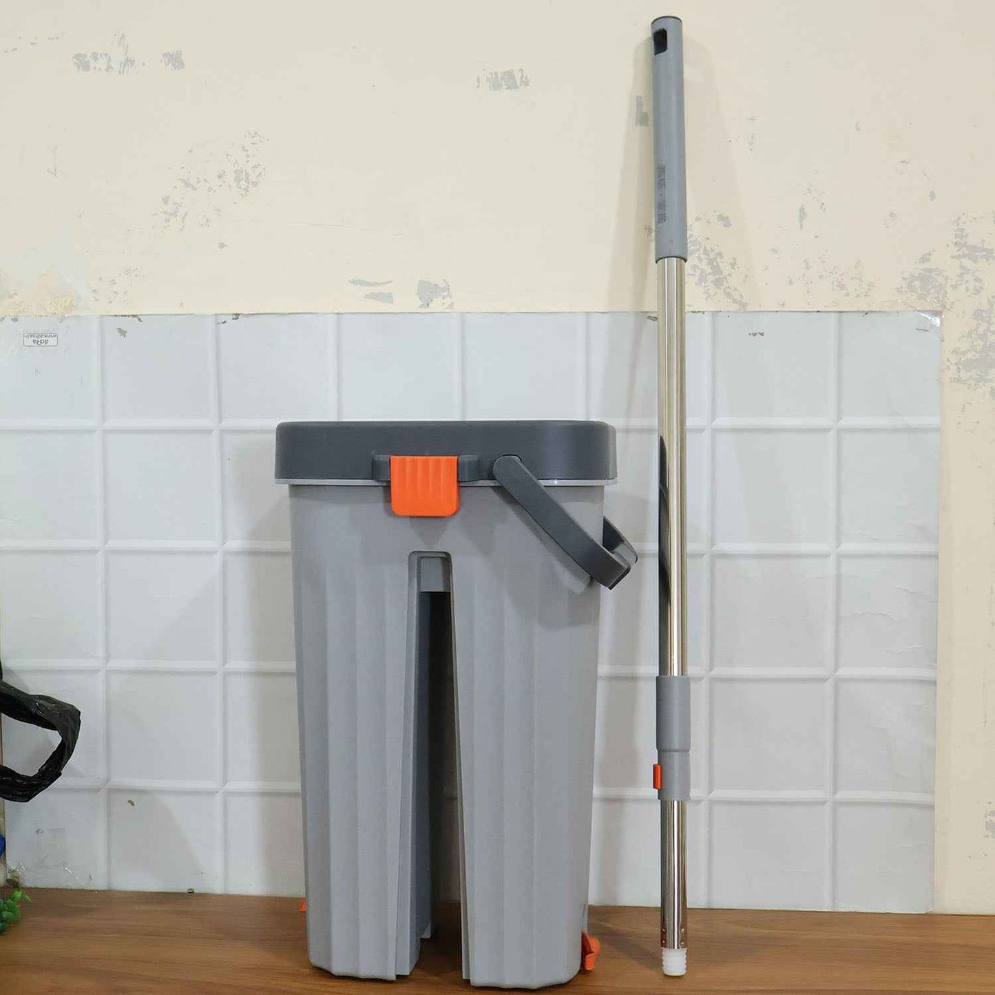 Big Size Flat Mop With Bucket Set (1 Set)