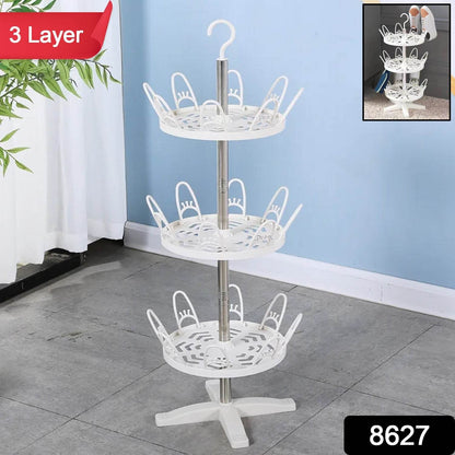 Rotating Shoe Rack 3 Layer 3 Tier Rotating Shoe Rack (1 Pc) - Best Deals at BeSh Deals®