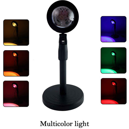 6423 4 Colors Sunset Lamp Sunset Projection Lamp Led Night Lights