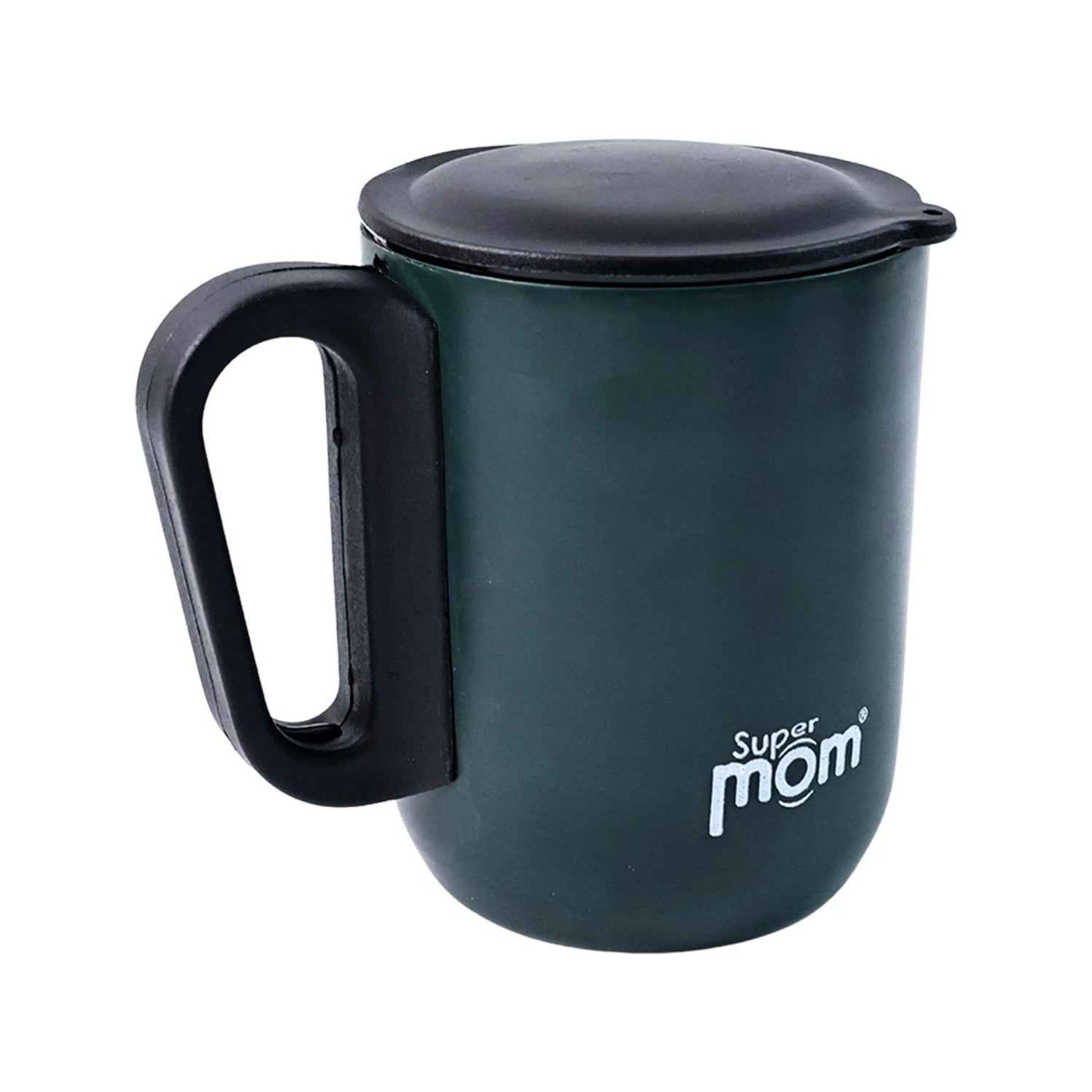 Supermom Metallic Stainless Steel Insulated Mug With Lid Approx 300ml (1 Pc)
