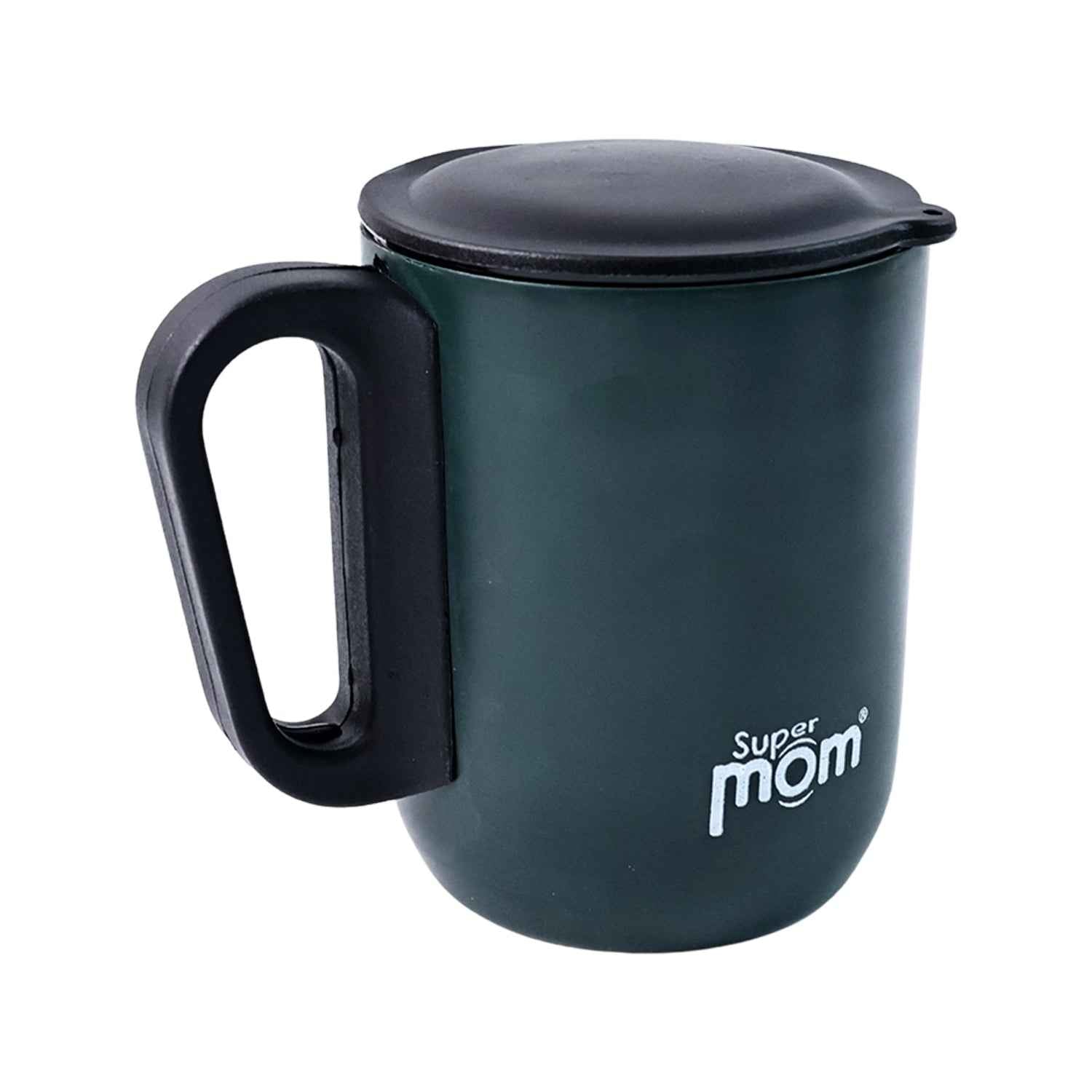 Supermom Metallic Stainless Steel Insulated Mug With Lid Approx 300ml (1 Pc)