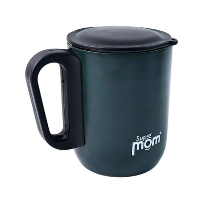 Supermom Metallic Stainless Steel Insulated Mug With Lid Approx 300ml (1 Pc)