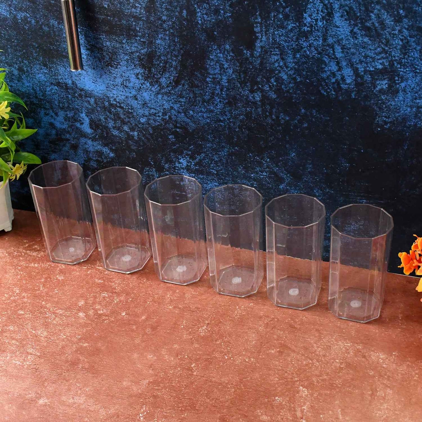 Apex Merino N Glass Unbreakable Plastic Drinking Glass Set (6pc300ml) Approx