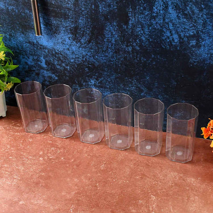 Apex Merino N Glass Unbreakable Plastic Drinking Glass Set (6pc300ml) Approx