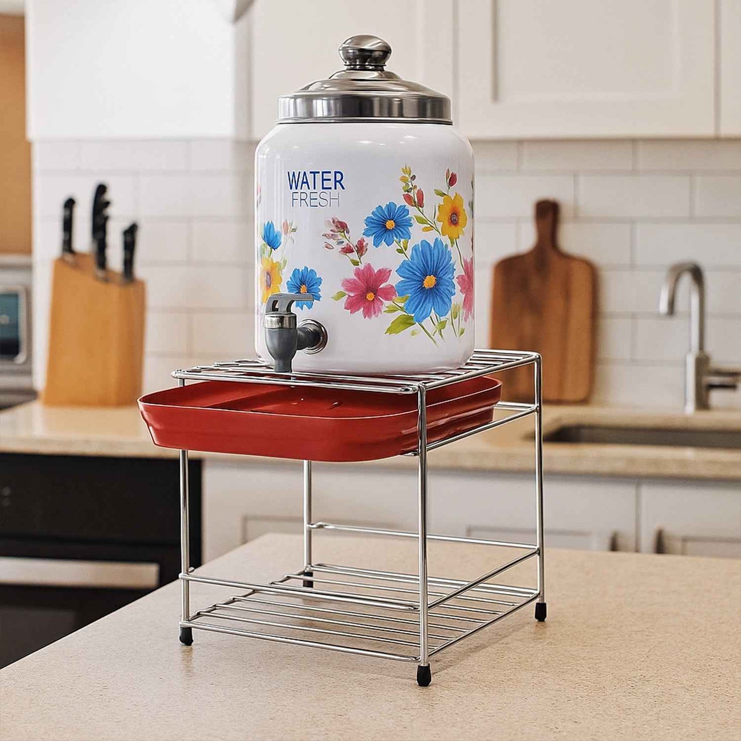 Premium Stainless Steel Multipurpose Utensils Storage Stand Set