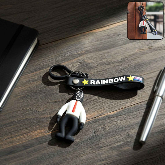 Stylish Cartoon Man Figure Keychain (1 Pc)