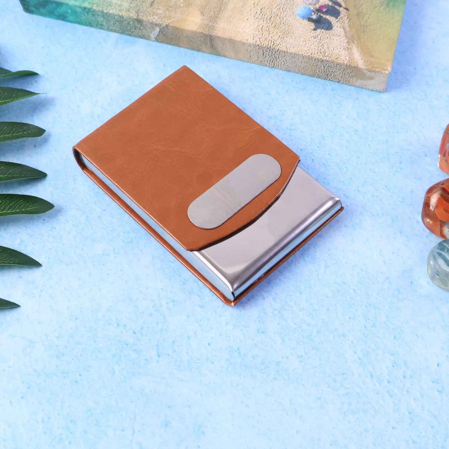 Premium Leather Finish Visiting Card Holder (1 Pc)