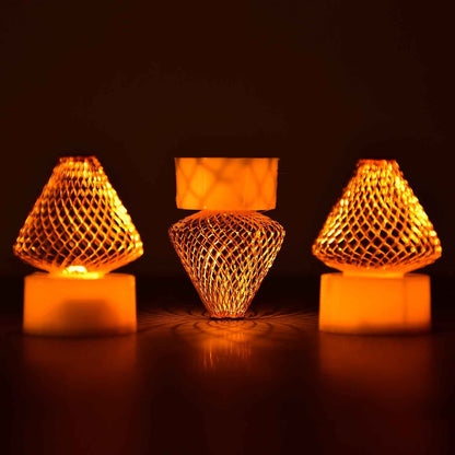 6551 12pcs Flameless And Smokeless Decorative Candles Acrylic Led Tea Light Candle For Gifting House Light For Balcony Room Birthday Christmas Festival Events Decor Candles (12 Pieces)