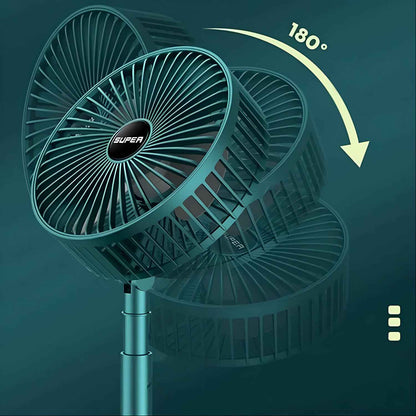 4642 Telescopic Electric Desktop Fan Height Adjustable Foldable  Portable For Travelcarry  Silent Table Top Personal Fan For Bedside Office Table (Battery Not Include)