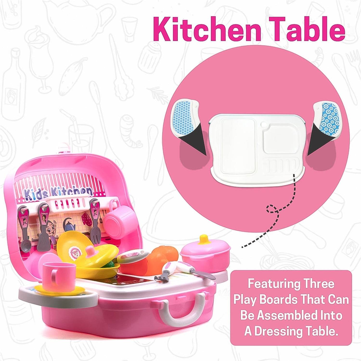 Kitchen Set For Kids Girls Pretend Play Toys Little (23 Pcs Set Approx) - Best Deals at BeSh Deals®