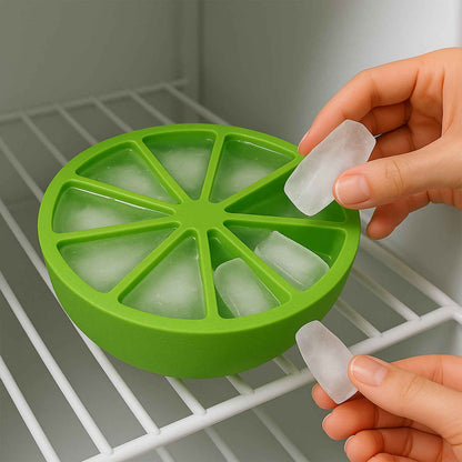 Lemon Shape Flexible Silicone Ice Cube Tray 8 Slot Round Ice Mold (1 Pc) - BeSh Deals®