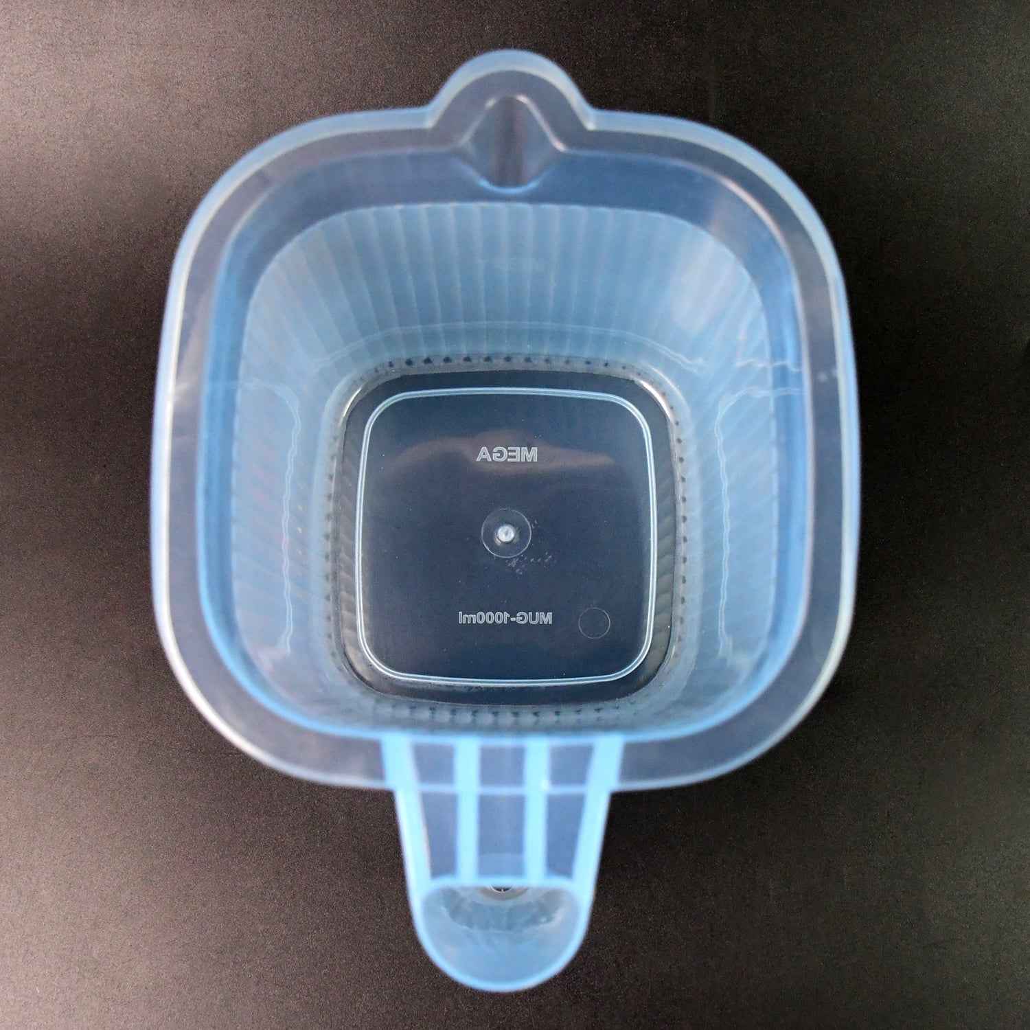 Plastic Transparent Bathroom Water Mug (4 Pc  Mix Colour  1000 Ml)