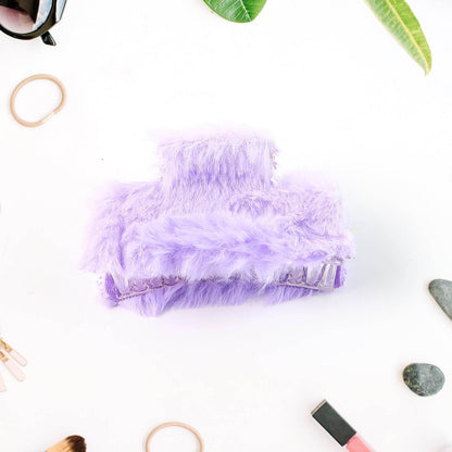 Soft Velvet Furry Hair Clutcher Clips Set (12 Pc) - Best Deals at BeSh Deals®