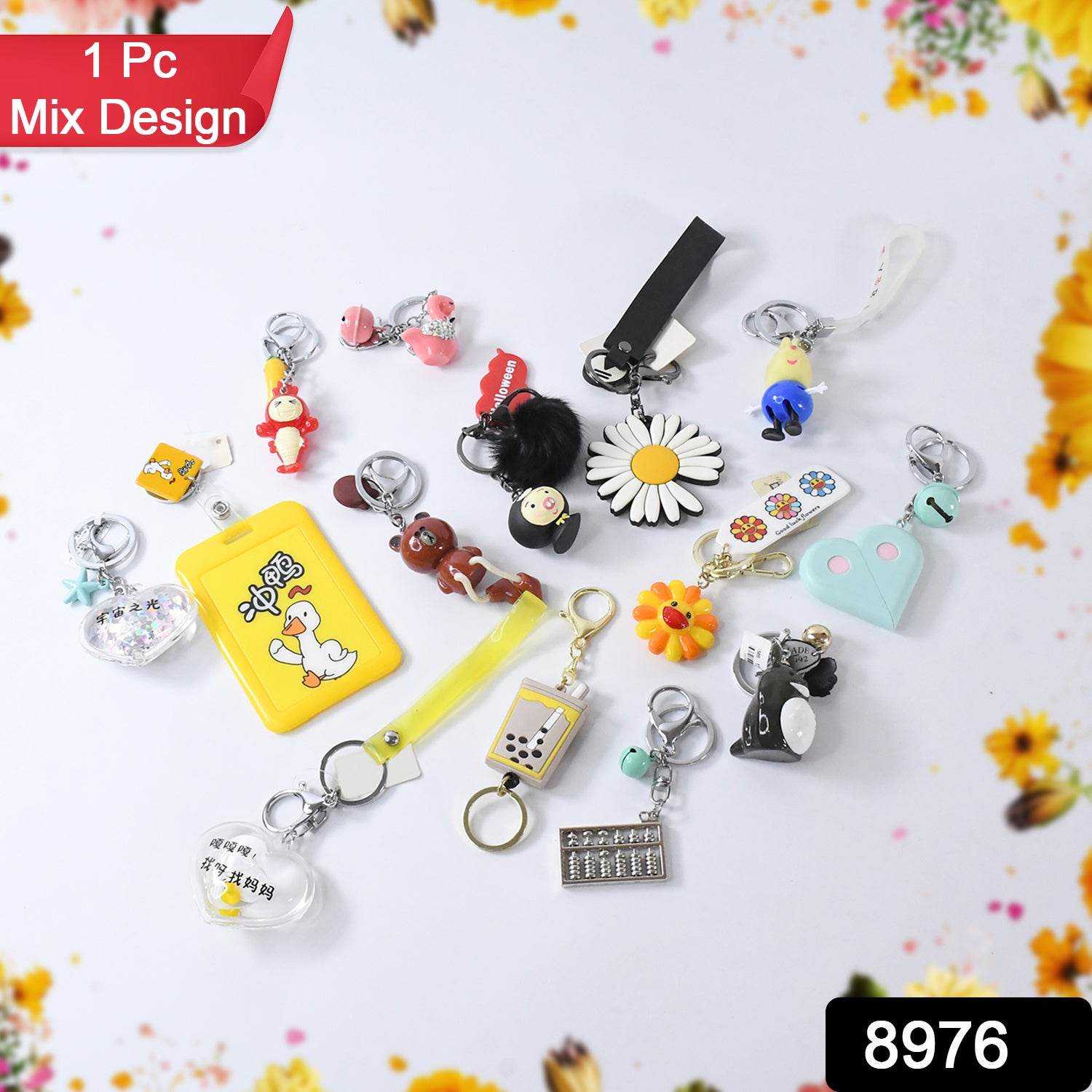 Mix Design  Size Keychain - Durable  Stylish Accessory (1 Pc  Mix Color) - Best Deals at BeSh Deals®