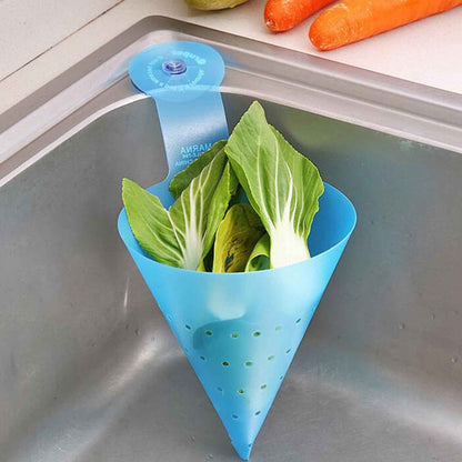 Multipurpose Hanging Sink Corner Strainer With Suction Cup (1 Pc)