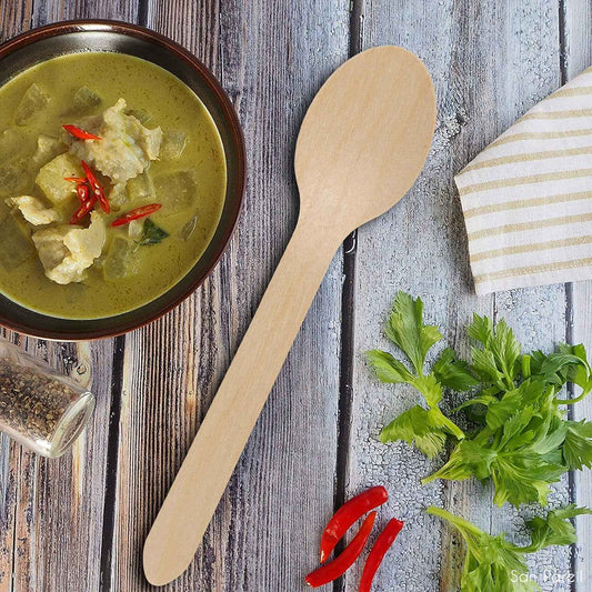 110mm Wooden Tea Spoon  30 Pcs Pack