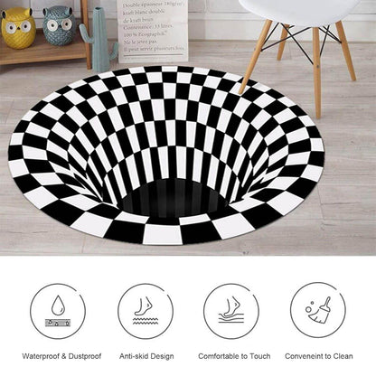 3d Space Round Carpet Floor Mat Non-woven Doormat (1 Pc  78 Cm) - Best Deals at BeSh Deals®