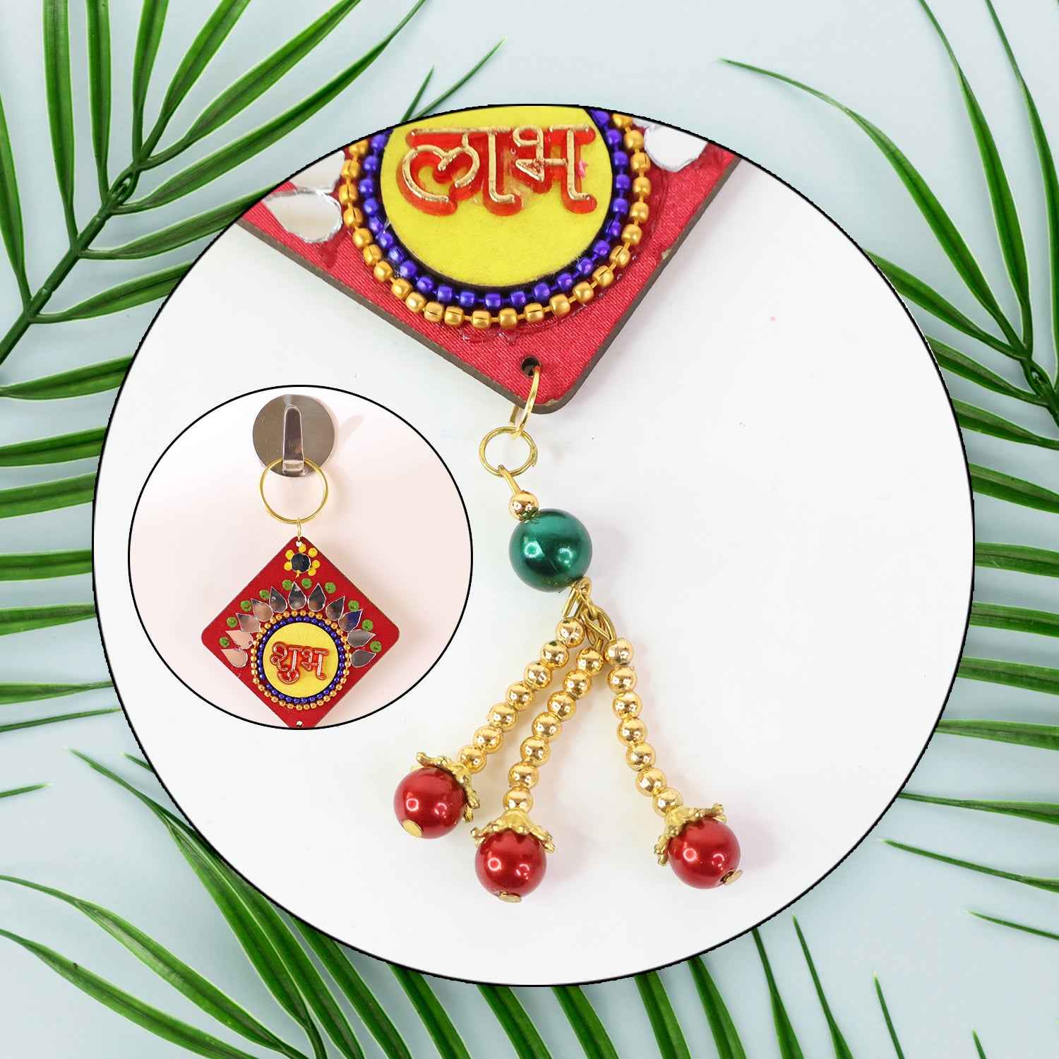 Traditional Labh Shubh Decorative Wall Hanging (1 Pc)