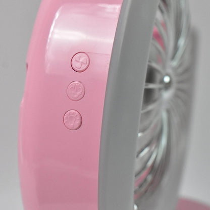 Desktop Fan - Camping Fan With Led Light Portable Humidifying Fan (1 Pc  Plug  Play Fan) - Best Deals at BeSh Deals®