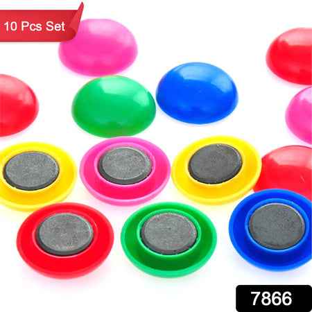 7866 Magnet Button Durable Magnetic Button Children Experiment Magnet Set  Magnet Toy Sets Round Shaped Magnet Set ( Set Of 10 )