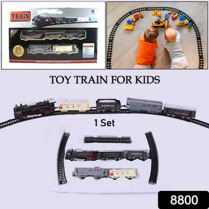 Toy Train Set For Kids Battery Operated Train With Track Set