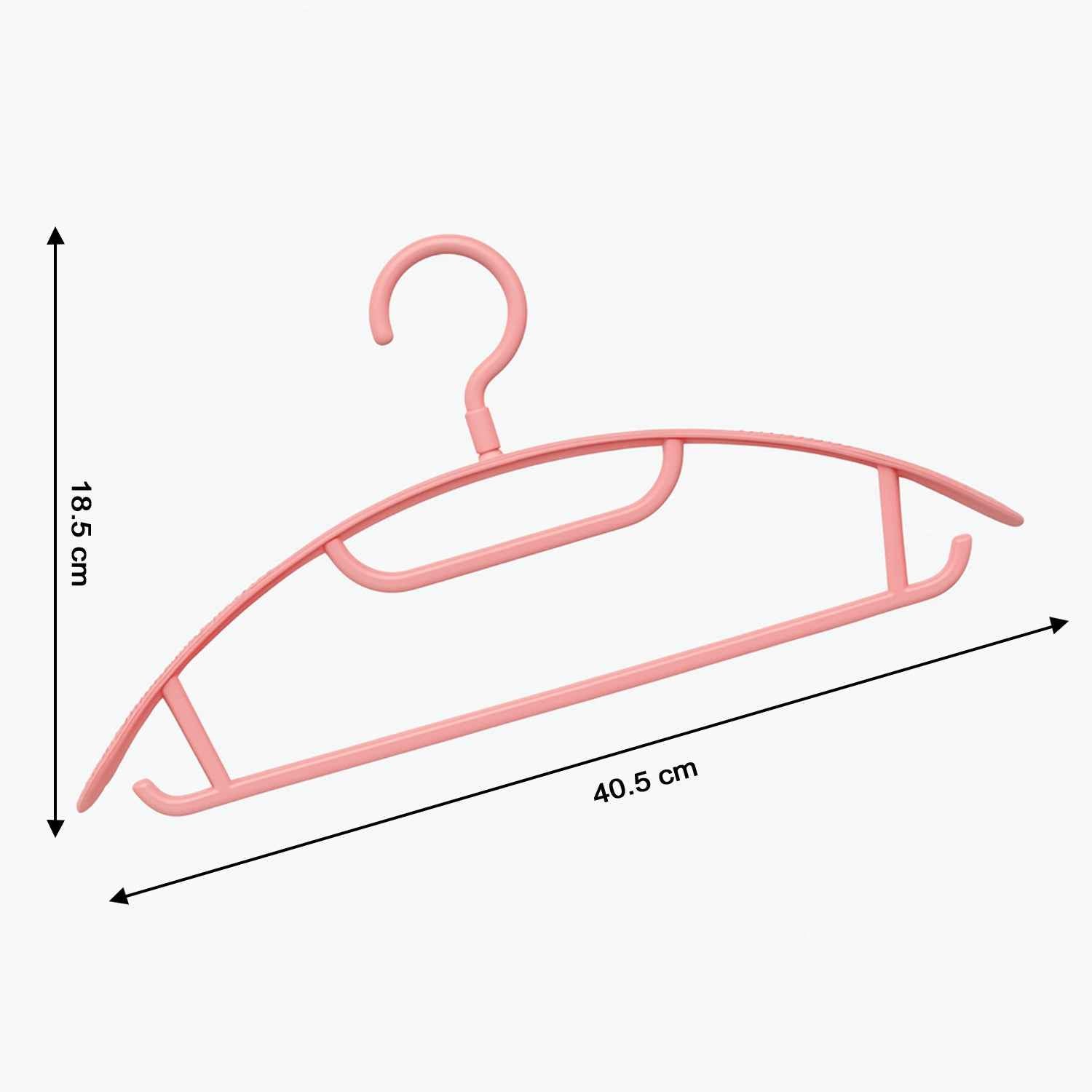 Ganesh Set Of 6 Durable Plastic Cloth Hangers