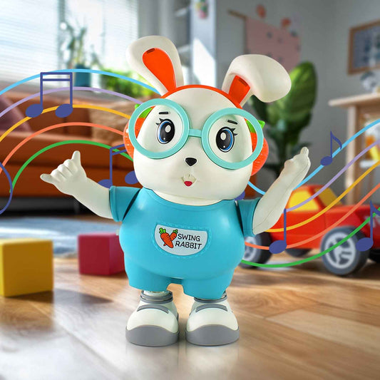 Swing Rabbit Musical Dancing Toy Interactive Bunny With Lights Sounds (1 Pc Battery Not Included)