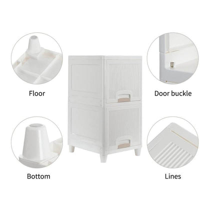 Multipurpose Storage Cabinet Storage Solutions Plastic Drawers  Multi Layer Wardrobe Storage Drawers  Foldable Multipurpose Drawer Units For Kitchen Bathroom Bedroom Cloth (2 Layer) - Best Deals at BeSh Deals®