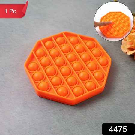 Premium Hexagon Shape Silicone Pop It Fidget Toy (1 Pc)