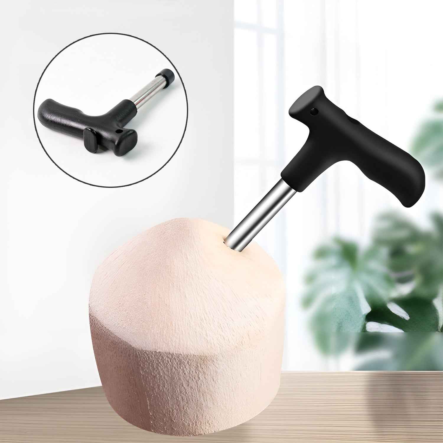 Supermom Coconut Opener Tool With Ergonomic Handle (1 Pc)