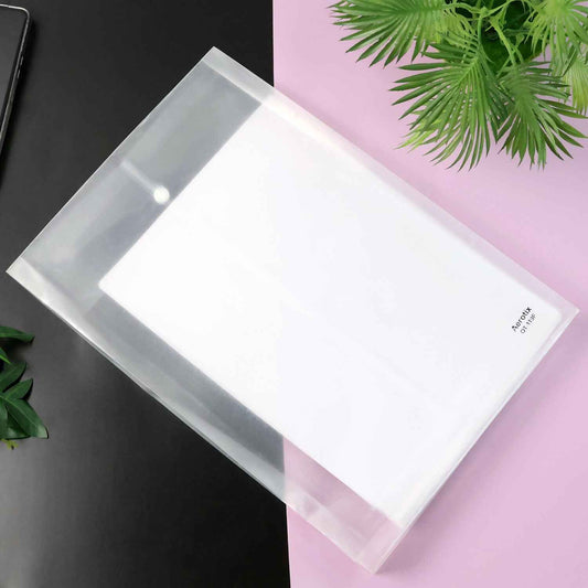 Mix Design Transparent Document Folder  A4 Size Clear File Protector (1 Pc)