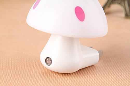0254 Automatic Night Sensor Mushroom Lamp (0.2 Watt Multicolour)