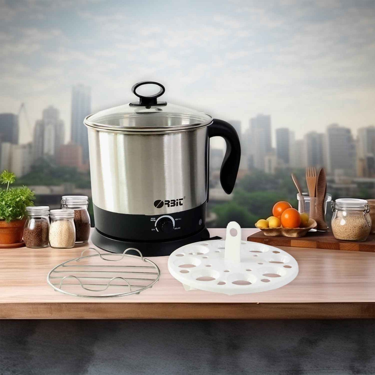 Orbit Electric Idli Cooker And Steamer - 650w