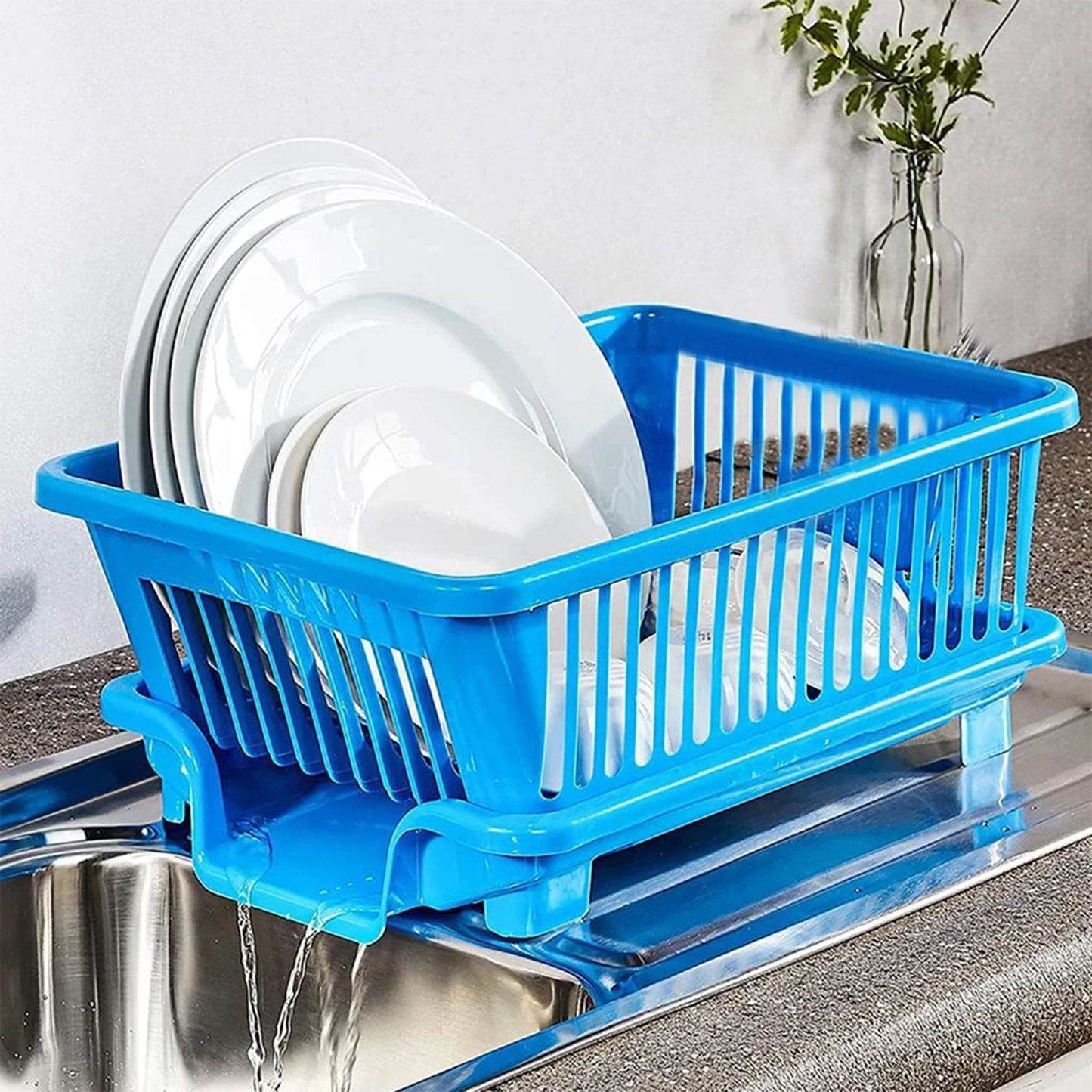 0658 Plastic Sink Dish Drainer Drying Rack (With Brown Box) - Best Deals at BeSh Deals®