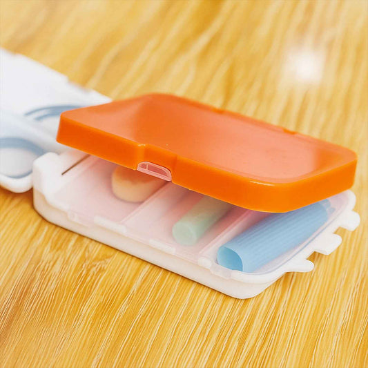 Portable Dual-sided Pill Organizer Box (1 Pc)