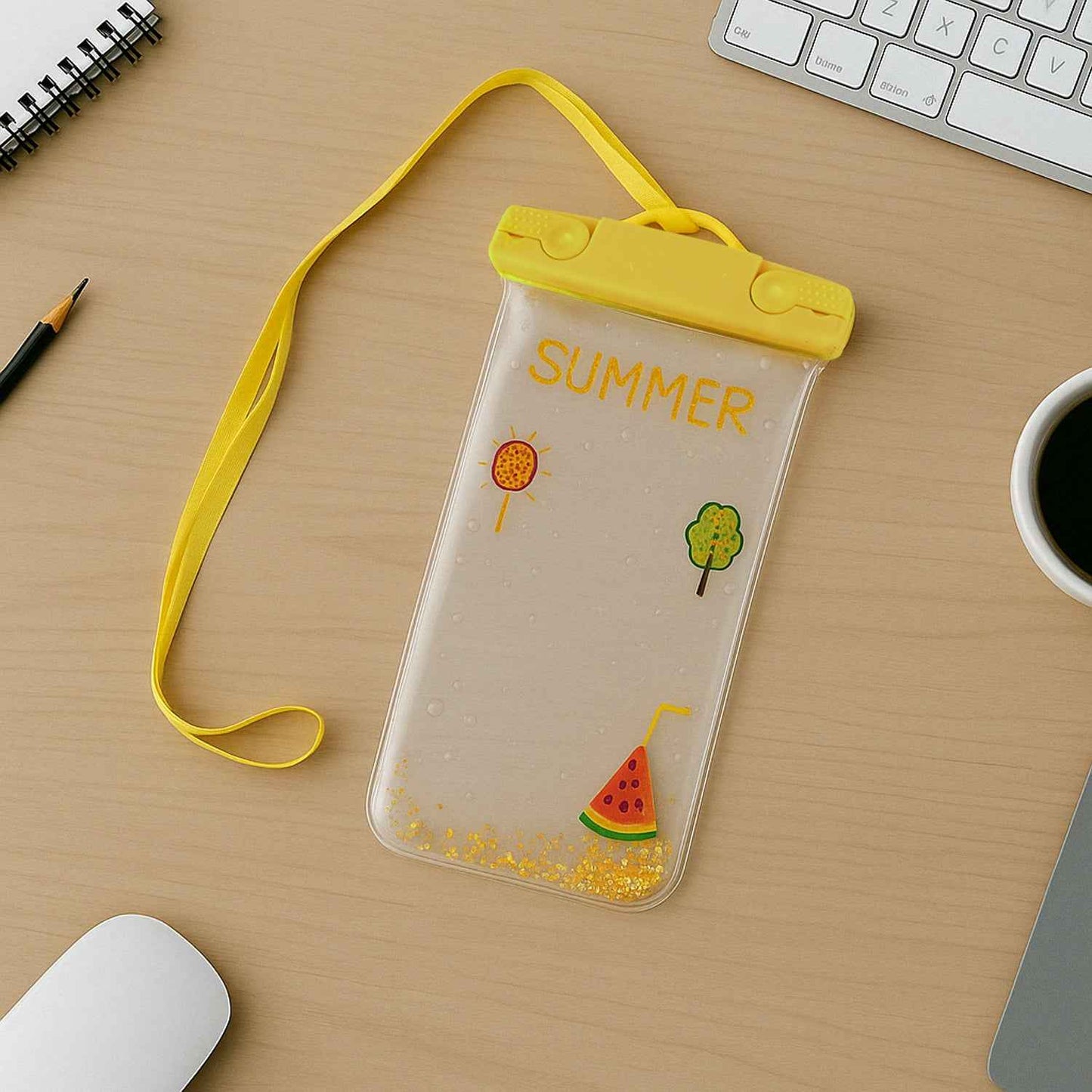 6388a Mix Color Dust Proof Rain Pouch Waterproof Plastic Mobile Cover With Belt Waterproof Phone Pouch Large Phone Waterproof Case Underwater Dry Bag For All Android And Iphone Models