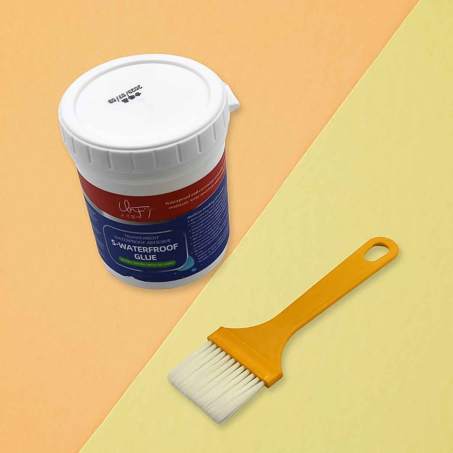 7935 Transparent Waterproof Glue 250g With Brush Leakage Protection Outdoor Bathroom Wall Tile Window Roof Anti-leakage Agent Sealant Glue Roof Sealant Waterproof Gel