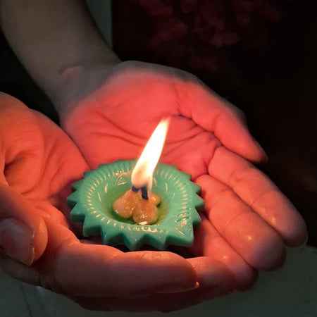 Silicone Diya For Diwali Attractive Design Colourful Diya Combo (6 Pcs Set)
