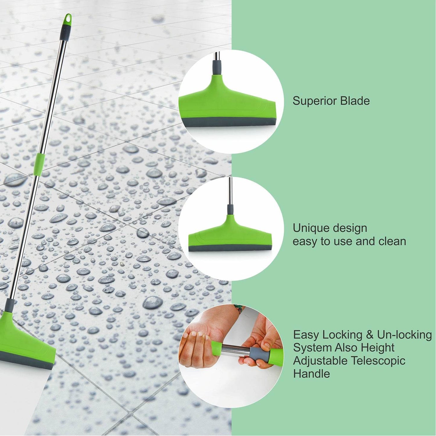 8709a Adjustable Bathroomfloor Stainless Steel Rod Wiper - Best Deals at BeSh Deals®