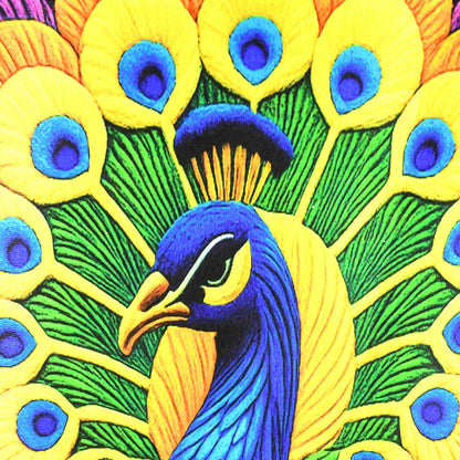 Peacock Design Anti-slip Floor Mat - (1 Pc)