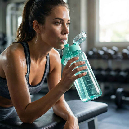 2 Litre Large Capacity Leakproof Sports Water Bottle (1 Pc)