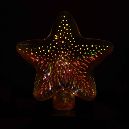 Star-shaped 3d Illusion Decorative Led Night Lamp (1 Pc)