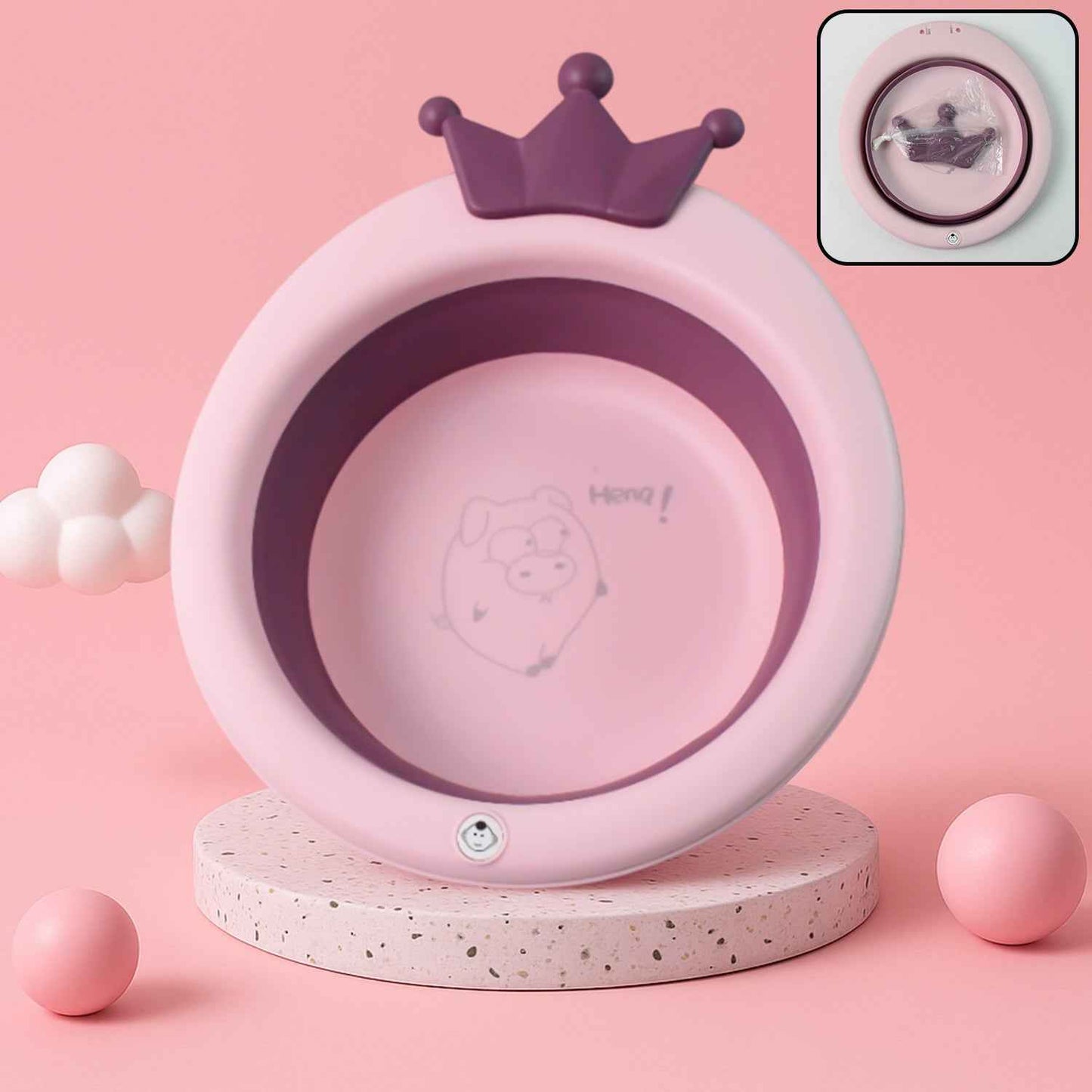 Premium Baby Bathtub With Non-slip Base