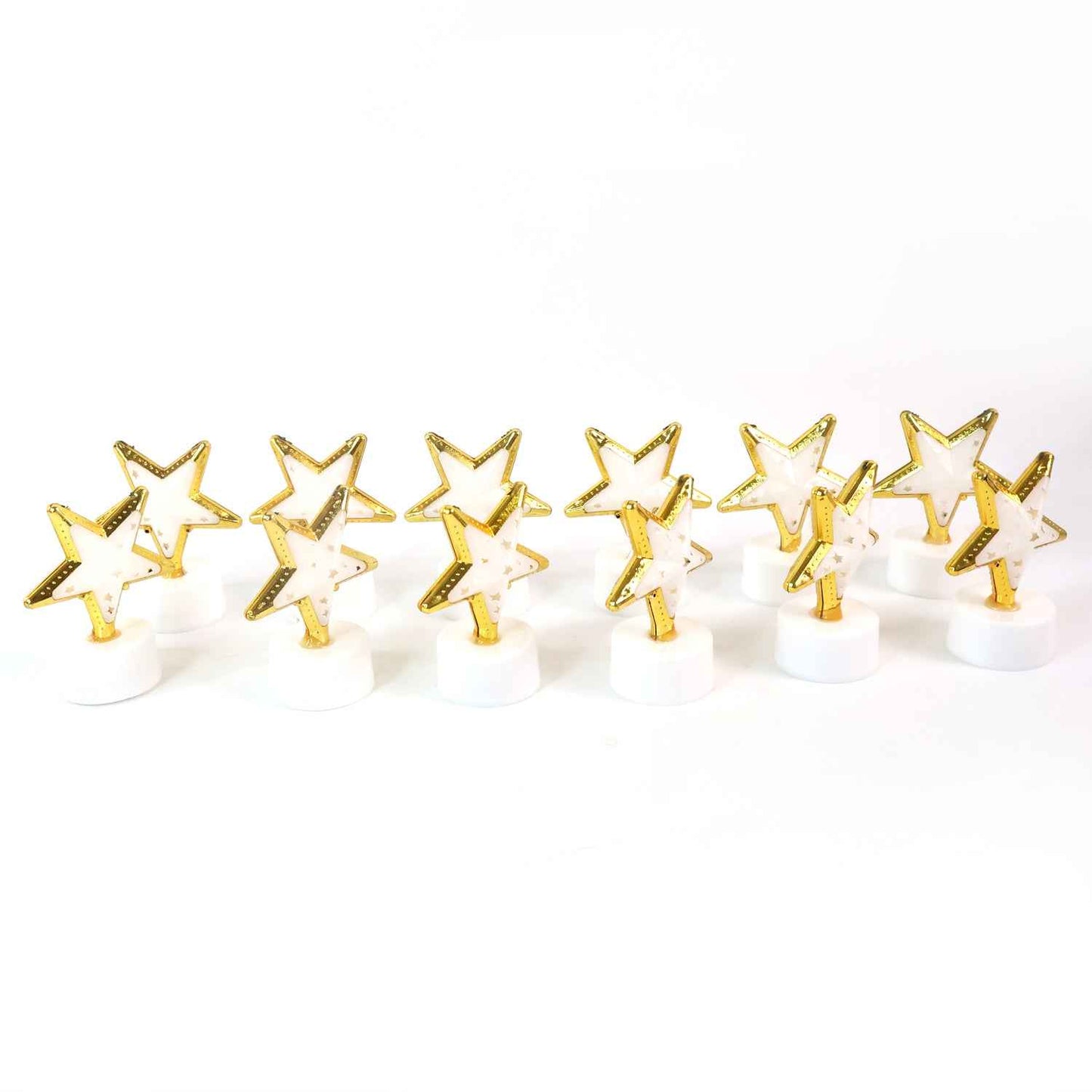 Decorative Star Shaped Flameless Led Candles (12 Pc)