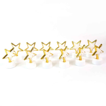 Decorative Star Shaped Flameless Led Candles (12 Pc)