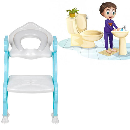 8492 2 In 1 Potty Training Toilet Seat With Step Stool Ladder For Boy And Girl Baby Toddler Kid Childrens Toilet Training Seat Chair With Soft Padded Seat And Sturdy Non-slip Wide Step Make Potty Easier For Your Kids (Multi-color) - Best Deals at BeSh Deals®