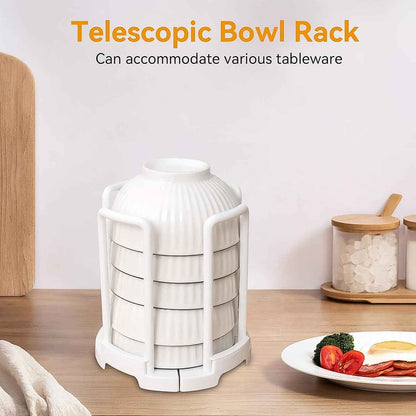 Plastic Bowl Holder Bowl Organizer Drain Rack (1 Pc)