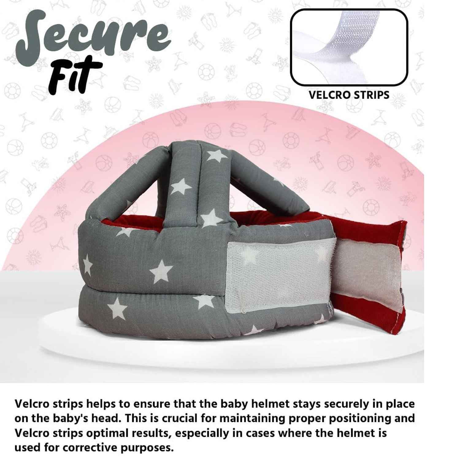Baby Safety Helmet For Head Protection During Crawling (1 Pc)
