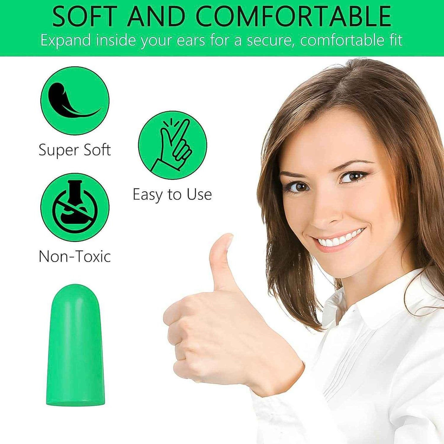 Earplugs Noise Reduction For Noise (1 Pair Foam) - Best Deals at BeSh Deals®