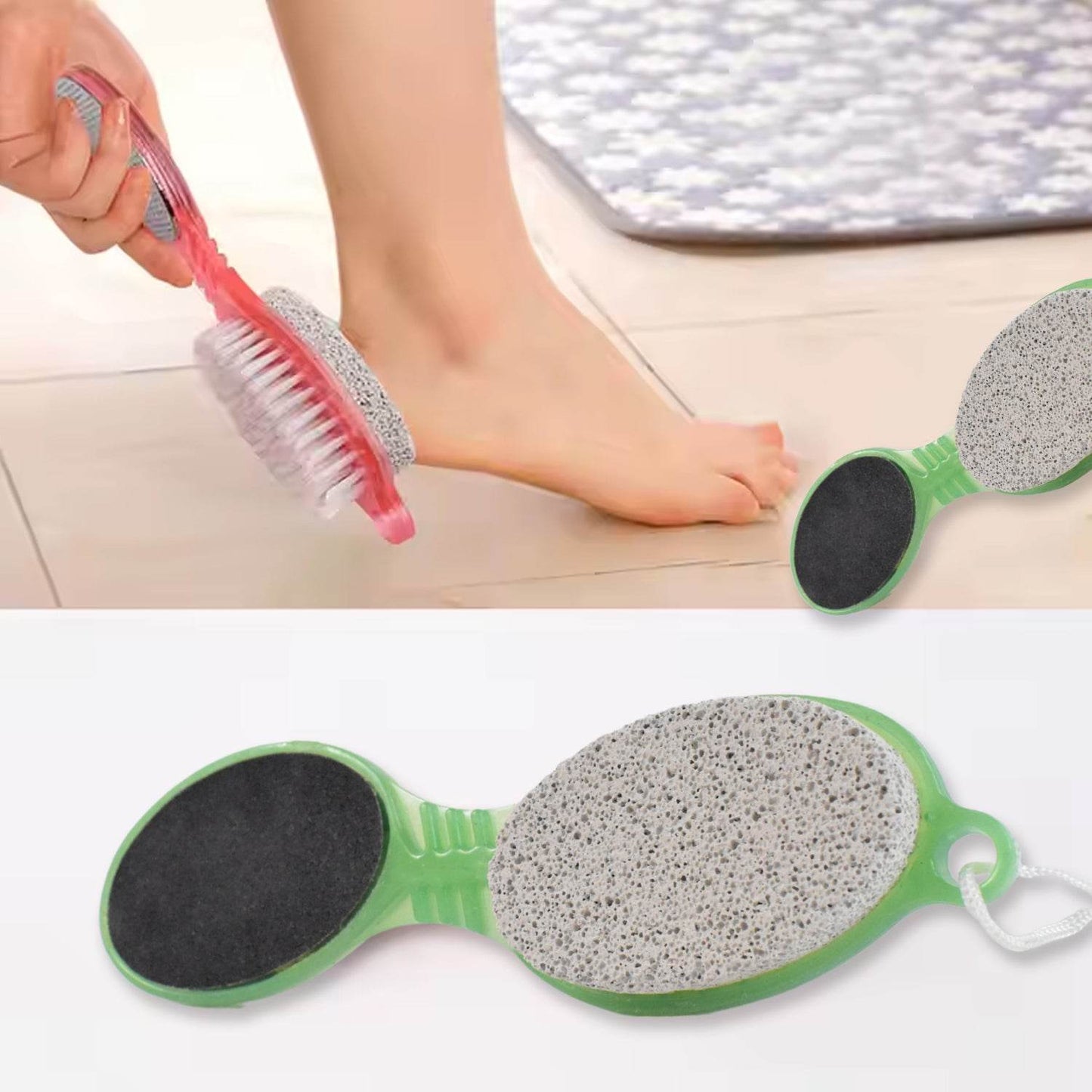 5 In 1 Pedicure Tool Pedicure Brush For Feet Foot Scrubber Foot File With Nail Cutter - Best Deals at BeSh Deals®